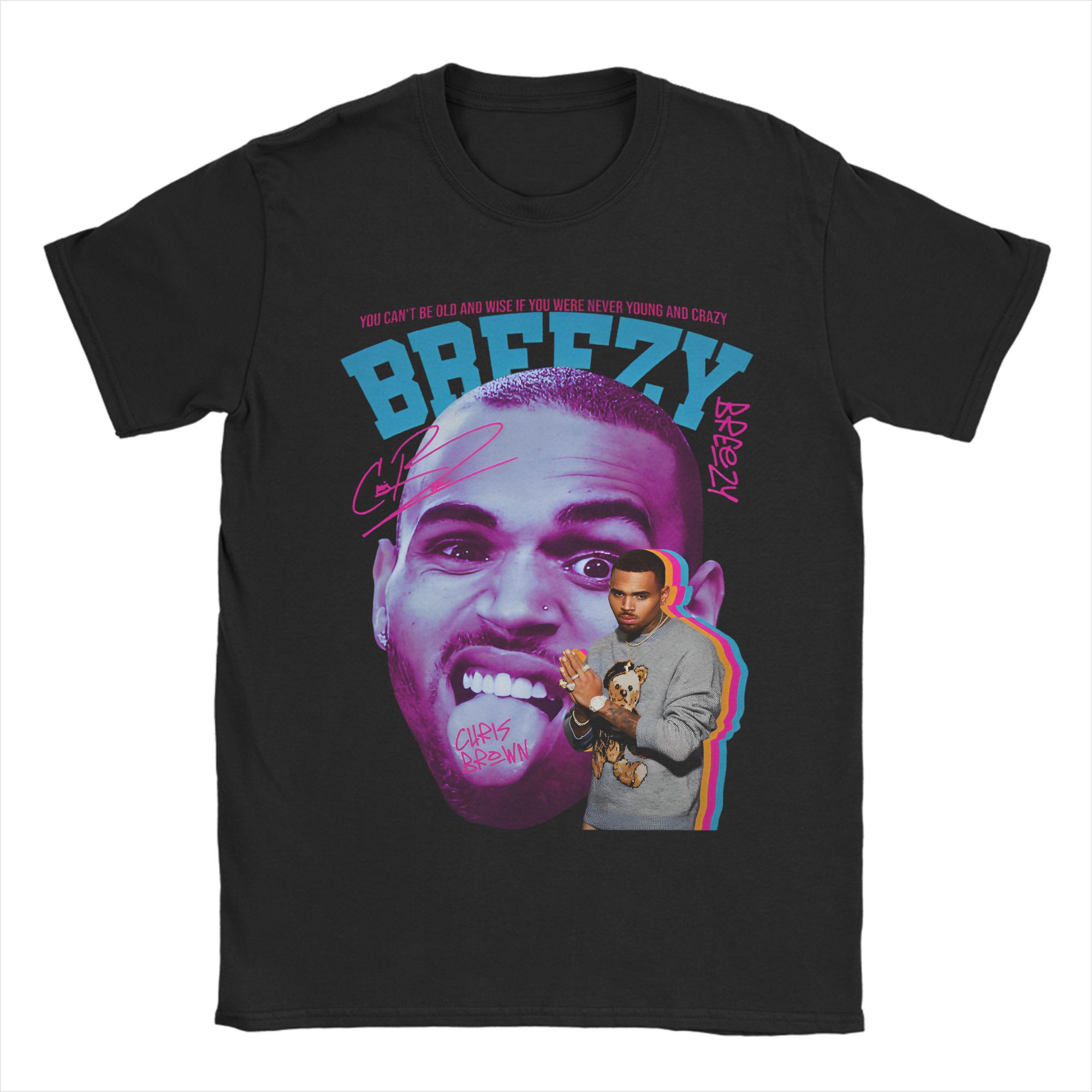 

Мужские футболки с изображением рэпера Криса Брауна Breezy Bowl XX Tour из чистого хлопка, модные футболки с коротким рукавом и круглым вырезом, футболки больших размеров XXXXXL