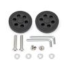 2PCS Plastic Suitcase Replacement Rollers Quiet Wheels Easy Install Assembly Practical Travel Luggage Casters