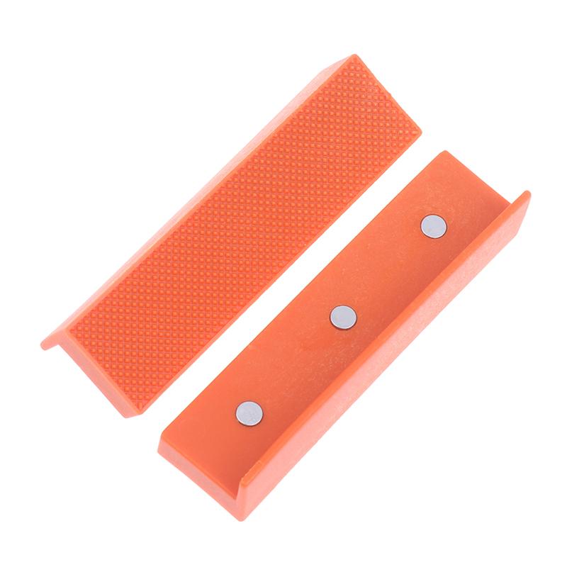 1Pair 4/6 Inch Magnetic Soft Pad Jaw Rubber For Metal Vise Bench Vice Jaw Pads Machine Tools For Metal Vise Bench Machine Tools