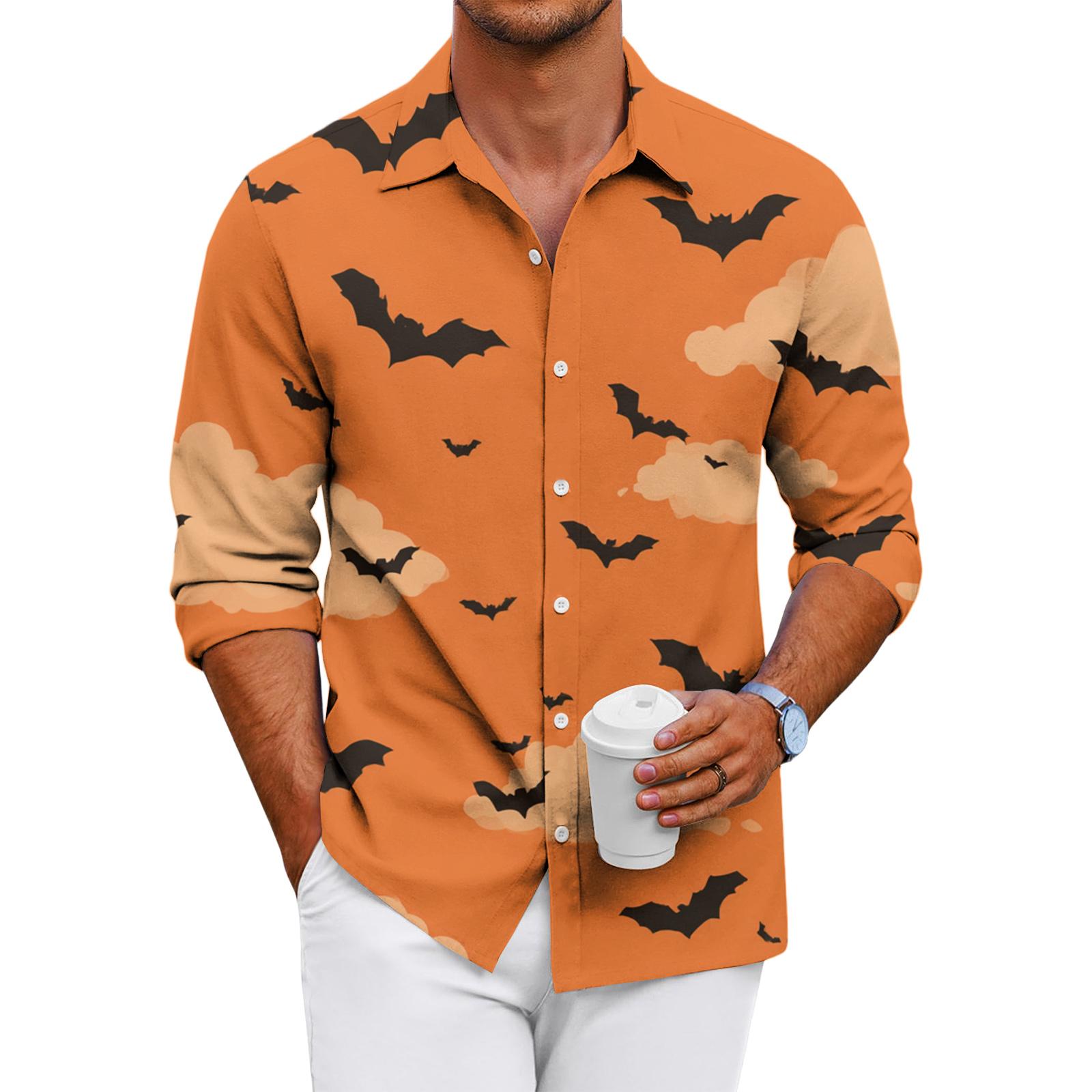 

Мужская повседневная рубашка с длинным рукавом свободного кроя на пуговицах XL жёлтый