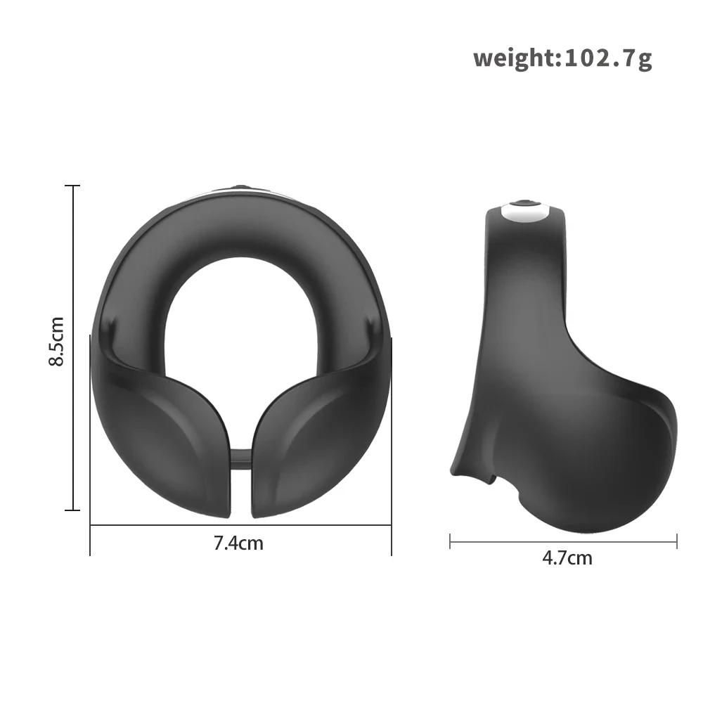 Vibrating Cock Ring for Men Delay Ejaculation Remote Control Cock Penis Ring Sex Toys for Adult Scrotum Stimulator Masturbator