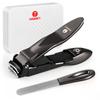 HOWGET Nail for Hands and Includes a Premium Nail File and a Dedicated Storage Case for Easy Storage Clippers, Anti-Splash, Sharp, Unisex, Feet,