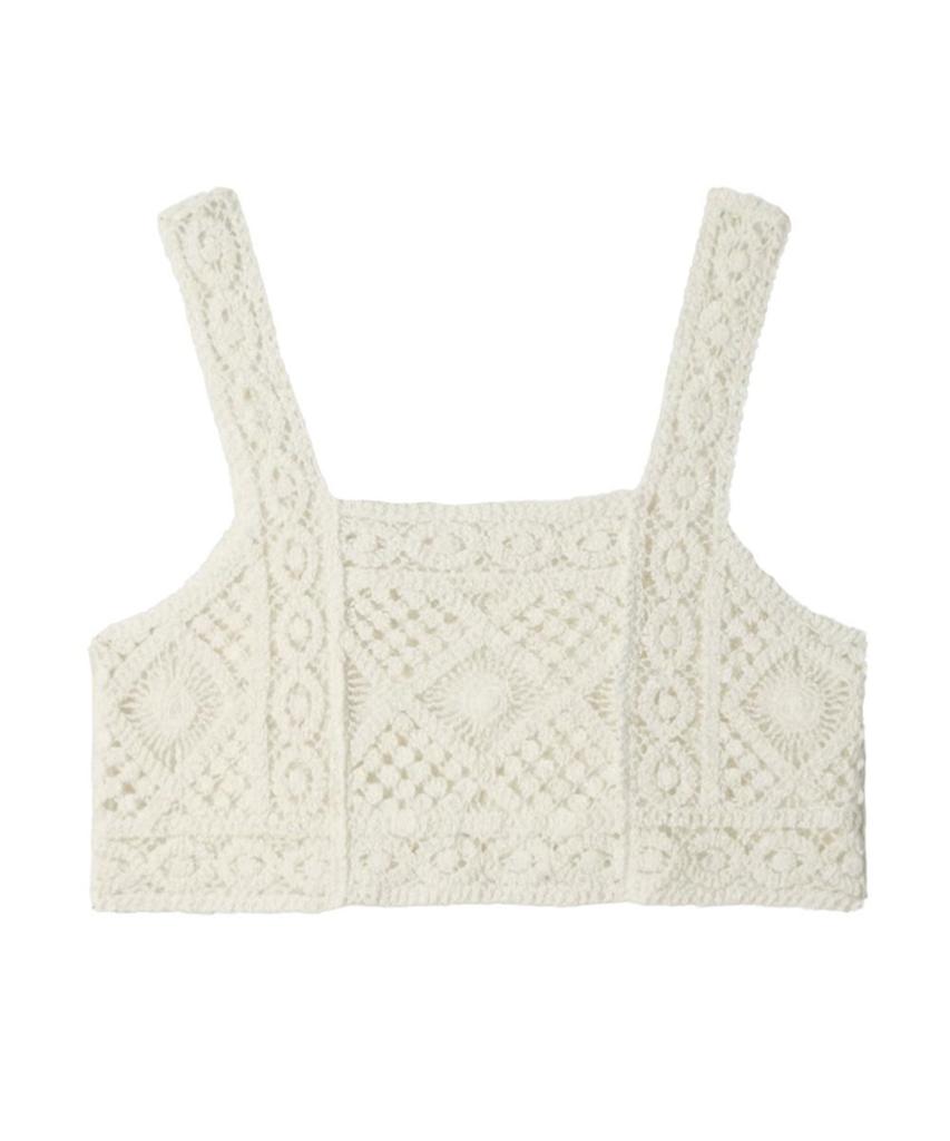 Bikini Bender Fatima Crochet Sleeveless Crop Top