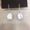 Real Freshwater Big Pearl Earrings For Women,classic Drop Earrings Birthday Gift