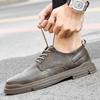 Fashion Classic Retro Men Sneakers Top Soft Sole Oxfords British Style Mens Genuine Leather Driving Shoes Business Formal Leather Shoes