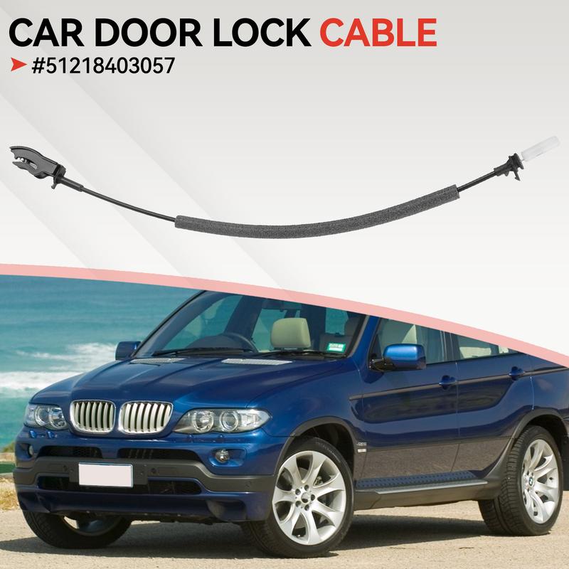 Exact Fit Front Door Lock Cable for BMW X5 E53 1pc Inner Handle to Latch Bowden Pull Cable OE Equivalent Replacement Part