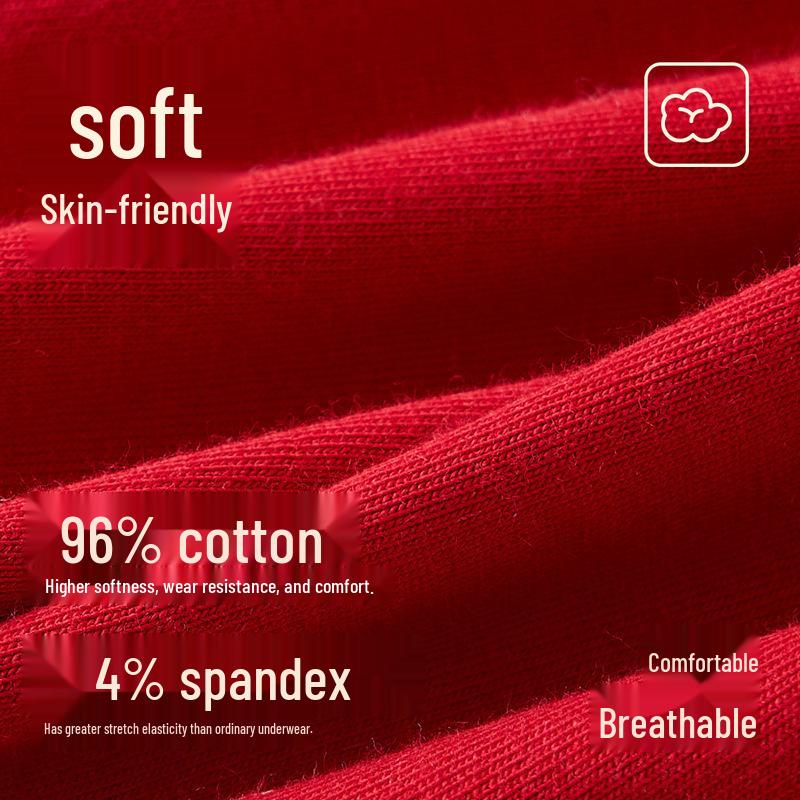 Boys' Full Cotton Underwear (Ages 15-18) - Pure Cotton Crotch for Autumn/Winter