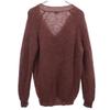 Paul Smith Mohair Mix Long Sleeve V Neck Knit XL Brown Men's Used