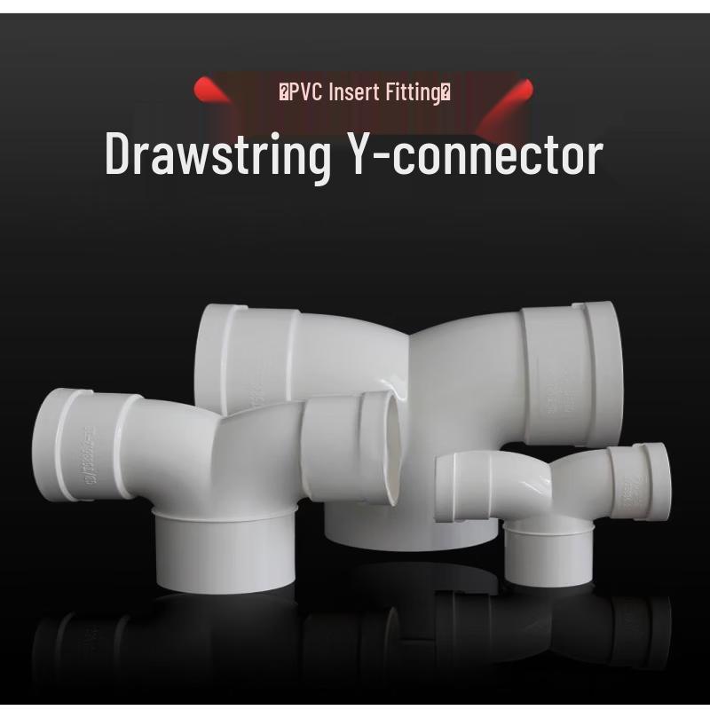 PVC Y-Type Three-Way Exhaust Pipe Fitting