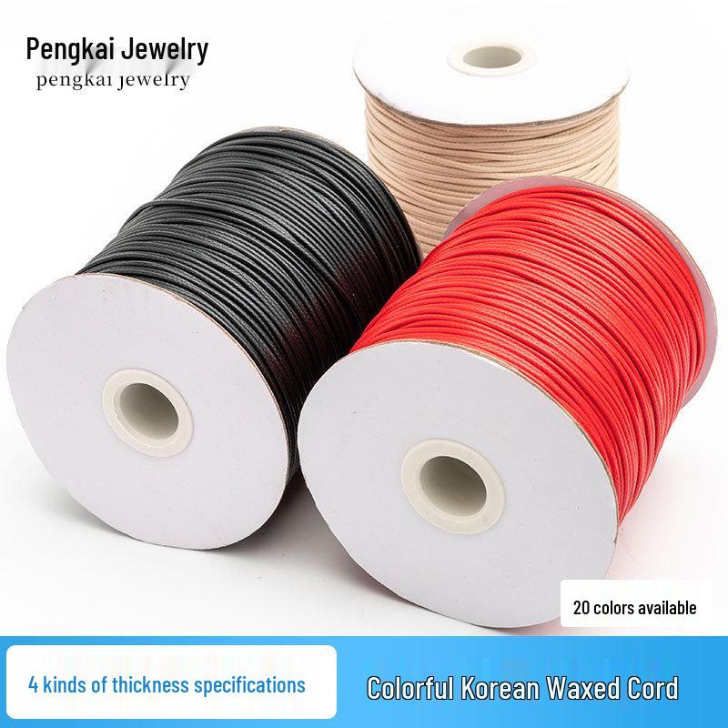 

Colored Waxed Cord for DIY Bracelet and Necklace Making 2.0mm, approx. 80m/roll