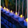 6Pcs Solar LED Candle Lamp Outdoor Waterproof Night Lights Garden Decoration Balcony Decor Halloween Candle Lamp Garden Lights