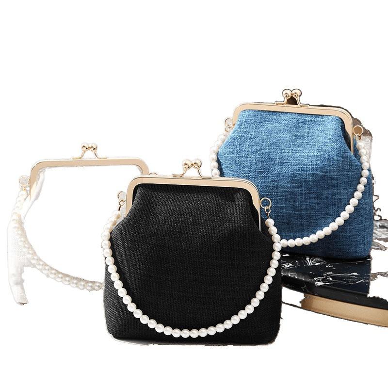 Clip Bag Shoulder Bag Crossbody Bag Portable Shell Bag Versatile Mobile Phone Bag Fashion Cosmetic Bag