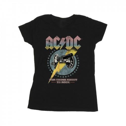 ACDC Womens/Ladies For Those About To Rock Cotton T-Shirt