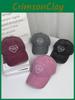 Cotton Baseball Cap For Couples With Heart Embroidery Sunshade Casual Summer Accessory
