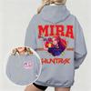 Women KPop Demon Hunters Hoodie with Mira Graphic Character Perfect for Autumn Winter Casual Wear  Fashionable Outdoor Pullover