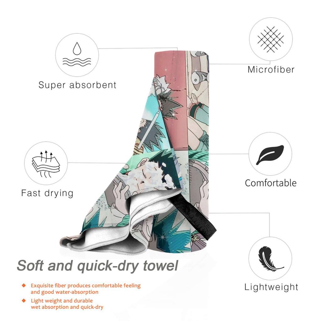 Gon And Killua  Hxh Hunter×Hunter Beach Towel Soft Microfiber Quick Dry Absorbent Quick Towels For Pool