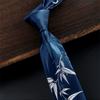 Floral Pattern Formal Business Necktie Leaves Printed Jacquard Necktie  British Style