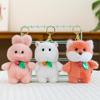 Cute Zoo Panda Plush Pendant, School Bag Pendant Gift for Girls, Doll Keychain Plush Toy