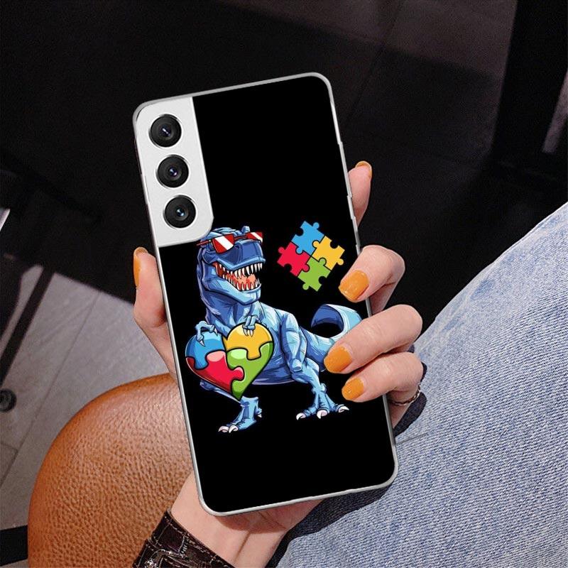 

Autism Support Puzzle Phnoe Case for Samsung Galaxy S26 S25 Edge S23 S24 Ultra S22 Plus S21 S20 FE Unique Cover Soft Coque Galax Samsung S25 Edge