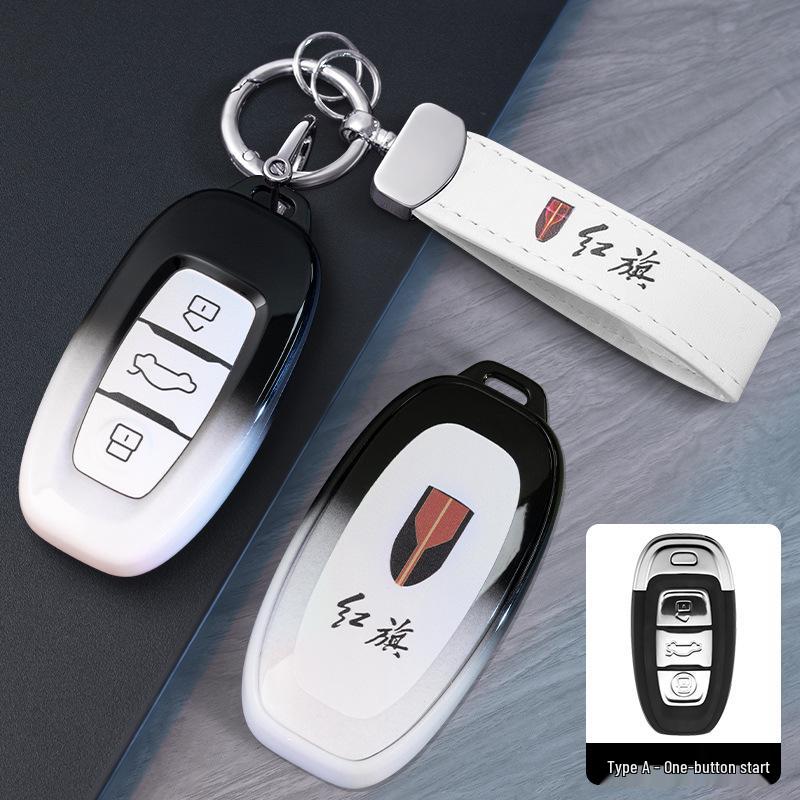 High-End Protective Key Cover for FAW Hongqi H7 Ehs3 Eqm5 - Unisex Car Accessory Modification