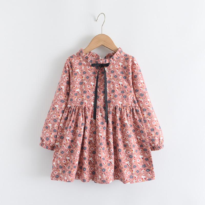 Girl's Dress Spring and Autumn Floral Children's Dress