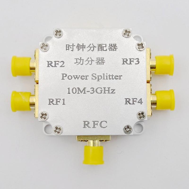 HF Leistungsteiler 4-fach für SMA-Anschlüsse 10M-3G HF Leistungsverteiler für Mikrowellenmessungen Teiler/Antenne