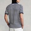 Polo Ralph Lauren SS22 Striped Slim Fit Embroidered Logo Short Sleeve Polo Shirt Men Tops Navy-Blue MNPOKNI1N821598-410