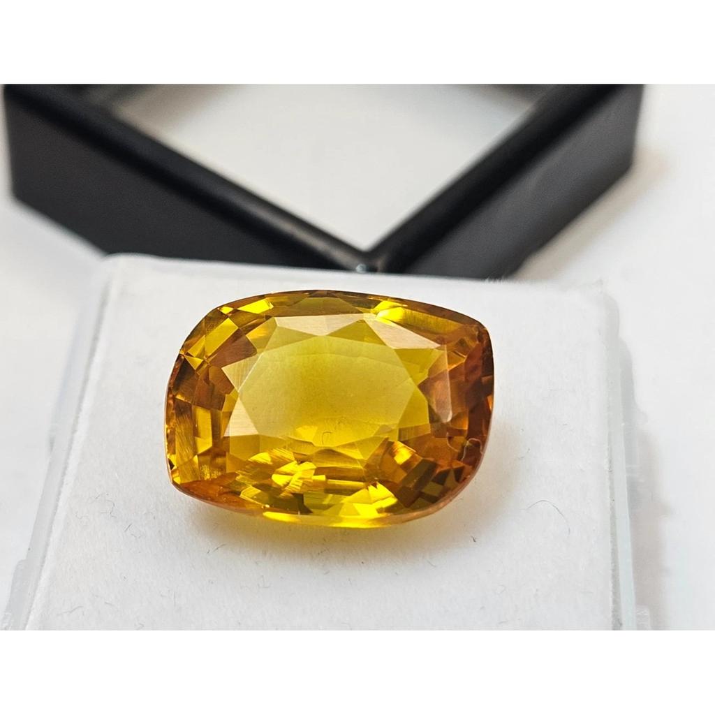 Natural Sapphire Yellow Color Fancy Cut 11-12 Ct Beautiful Loose Gemstone