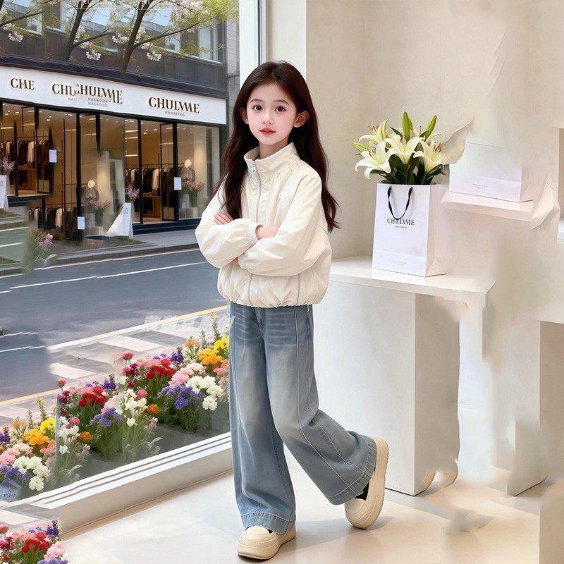 Girls' Stylish Windbreaker Jacket: 2026 Spring/Autumn Collection - Casual, Trendy, and Perfect for a Chic Spring Outfit
