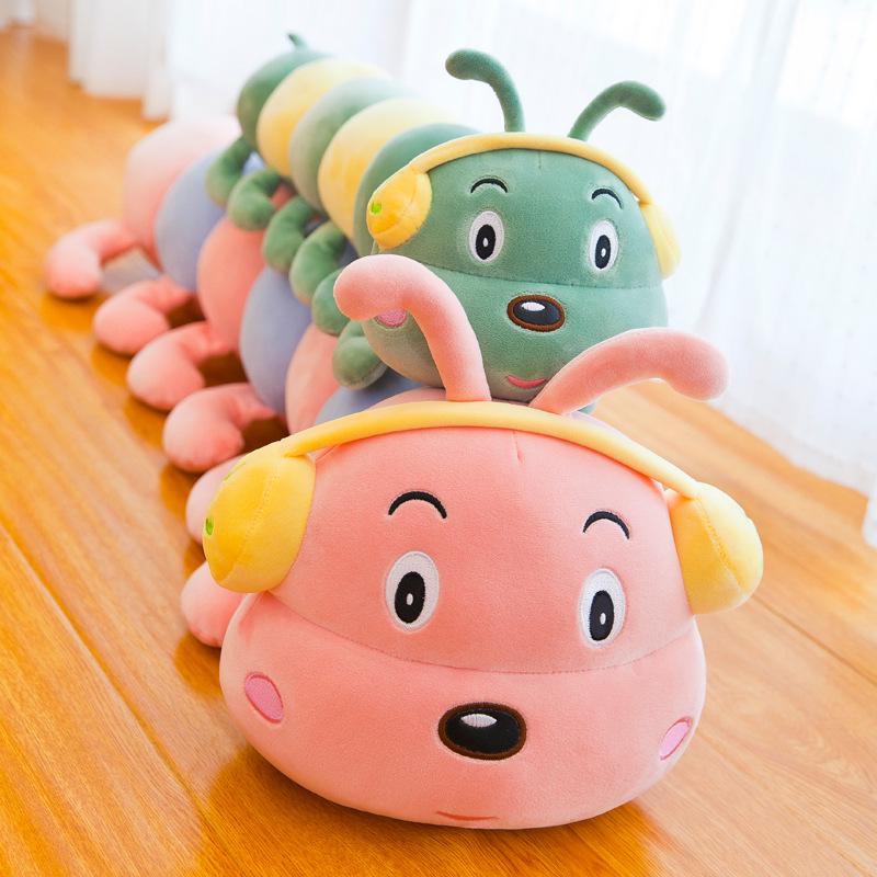 Cute Caterpillar Plush Earphone Pillow - Cozy Sleep Companion