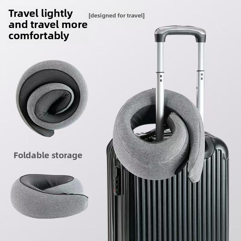 NEW Neck Pillow Memory Foam Travel Pillow Soft Chin Support Pillow with 360-Degree Head Support