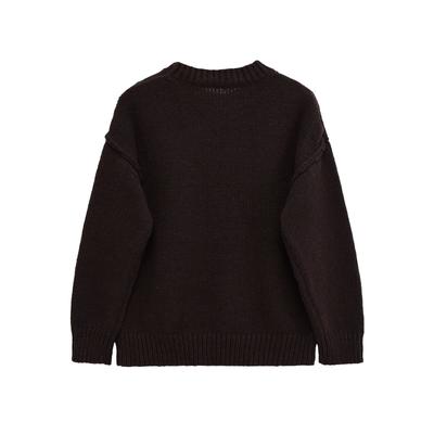 European and American Style, New Women's Clothing, Foreign Style, Fashionable Sewing Decorative Knitted Sweater 6771135
