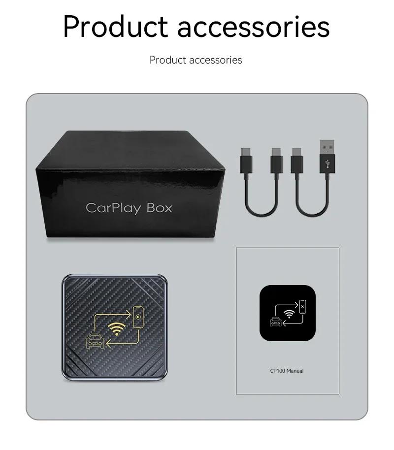 

WirelessCarplaybox Android Auto 2-в-1 Bluetooth 5.0 Активное подключение Адаптивный экран Интеллектуальный беспроводной адаптер Android Auto