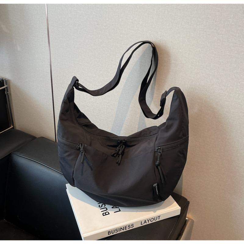 Large Capacity Casual Women's Dumpling Bag New Lightweight One Shoulder Commuter Class Student Crossbody Bag