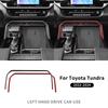 Real Soft Carbon Fiber Sticker For Toyota Tundra 2022 2023 2024 2025 Warning Light Outside Frame Car Interior Trim Accessories