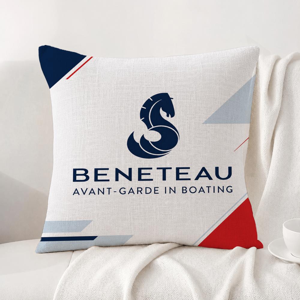 Brand Beneteau Cushion Cover Natural Linen Pillowcase Set AllinOne Decor Cushion Cover for Sofa Bedroom Chair