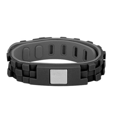 Antistatisches Armband zum Ausgleich von Energie, negativen Ionen und zur Verbesserung der Schlafqualität, Silikonarmband, verstellbares Armband, schwarz
