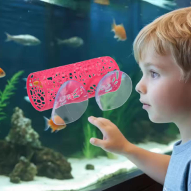 Aquarium Fischtunnel Spielzeug Bettafisch Tunnel Verstecke Spielplatz Höhlen für Betta Guppys Bodenfresser
