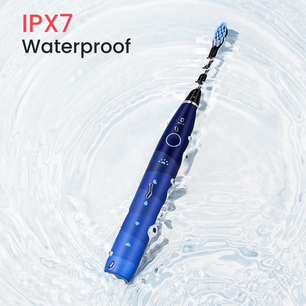 Oclean Flow TravelGo Electric Toothbrush IPX7 Linear USB Fast Charging Flow Set, 180-Day Waterproof, 5-Mode Operation, Sonic, Motor, Type-C