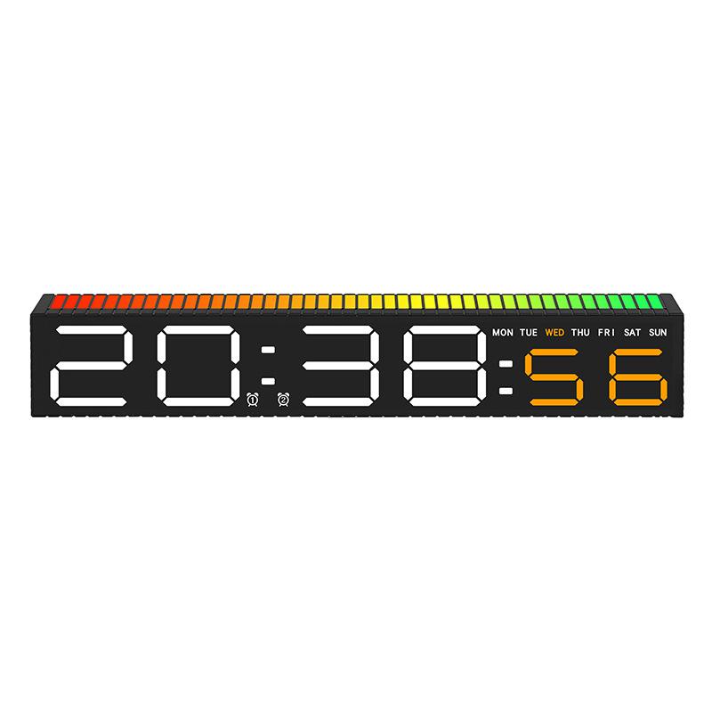 Creative LED Electronic Clock Pickup Clock Bedside Ornament Alarm Clock Light Electronic Clock Colorful