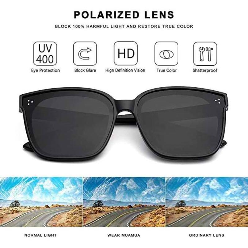 Korean Unisex Gentle Polarized Sunglasses For Men  Driving Frame Sunglasses Eyewear