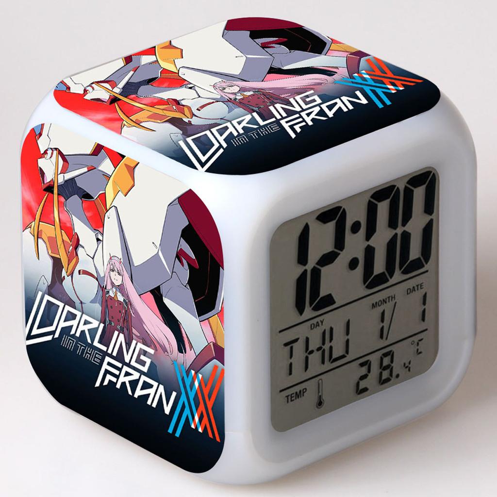 Premium Quality Darling In The Franxx Multi-function 7color Led Alarm Watch Clock For Every Room