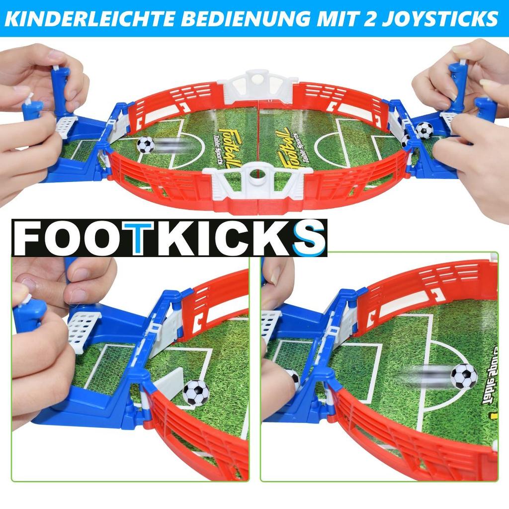 FOOTKICKS Mini Fotball Bordfotball Bord Flipper Fotballbord Bordfotball