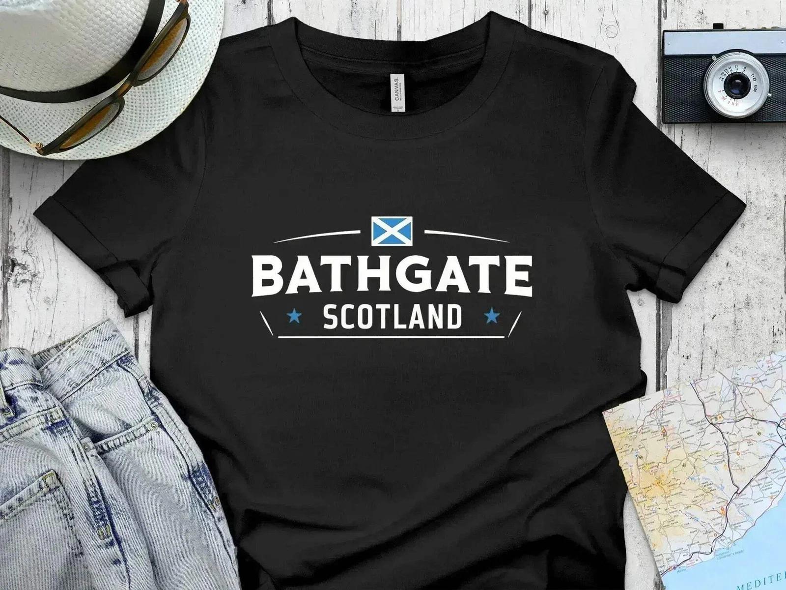 Bathgate Scotland Flag Graphic Pride Design Souvenir T-Shirt XL