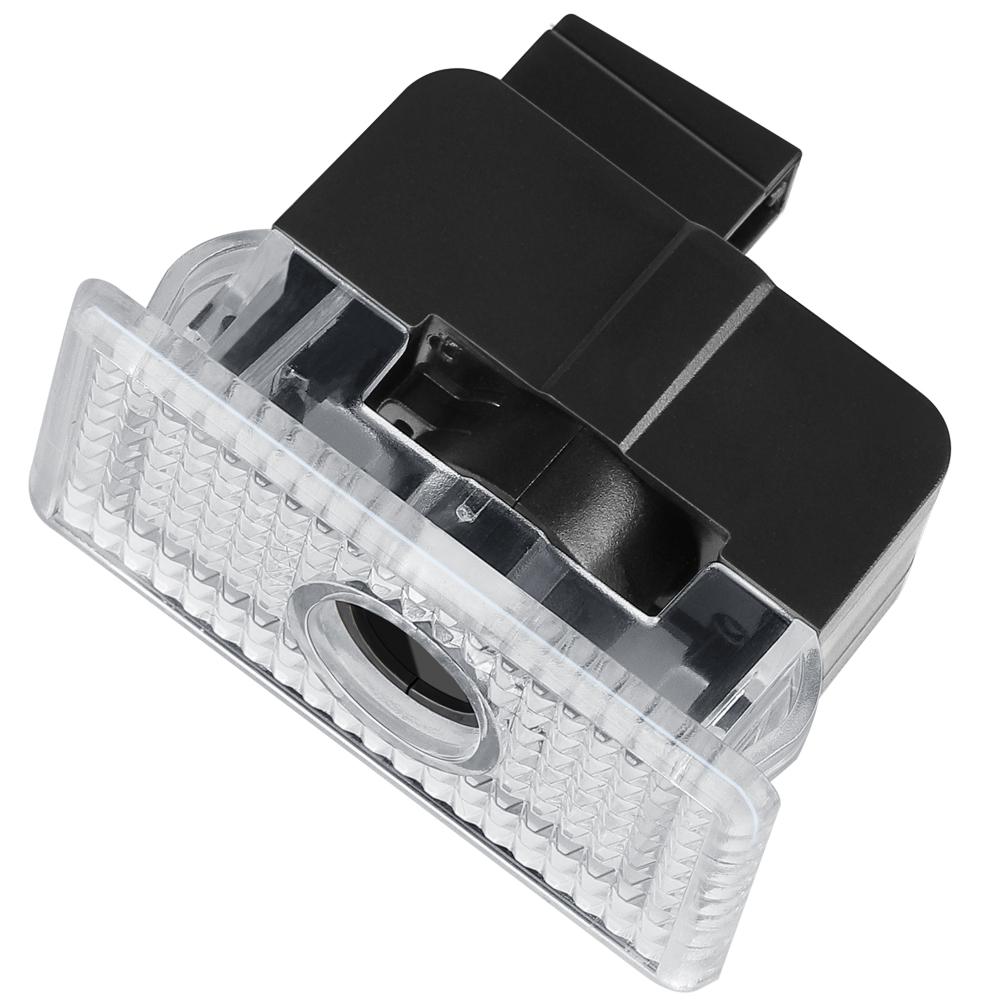 CPSSA1 2pcs Car Door LED HD Projector puddle lights Welcome Lights For Tesla Model S 2015-2016 Model X 2016 Auto Valve Core Accessories