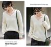 Brushed Series Heavyweight Cashmere Seamless Knitted Sweater Pullover for Women