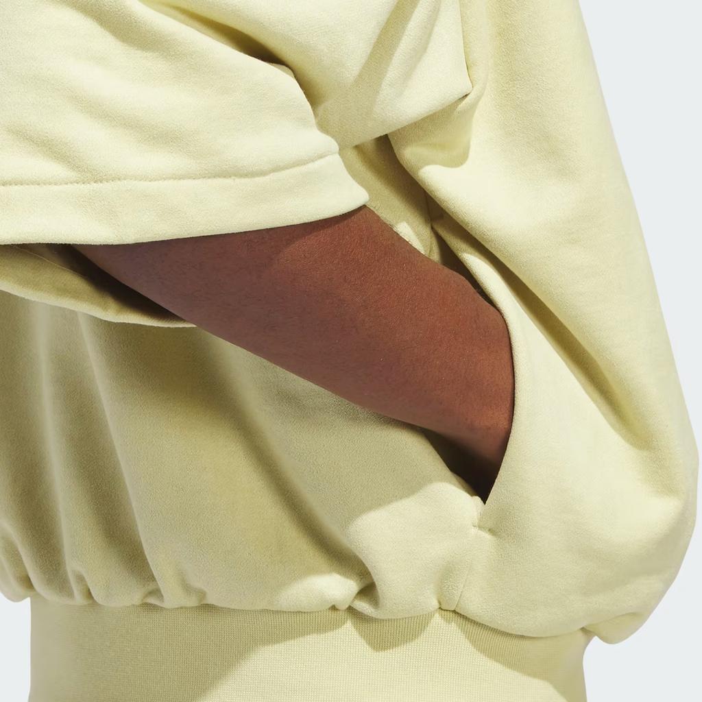 Adidas The 2024 Collection Chapter 01 Basketball Sports Plain Short Sleeve Pullover Sweatshirt Unisex Tops Gold IN7713