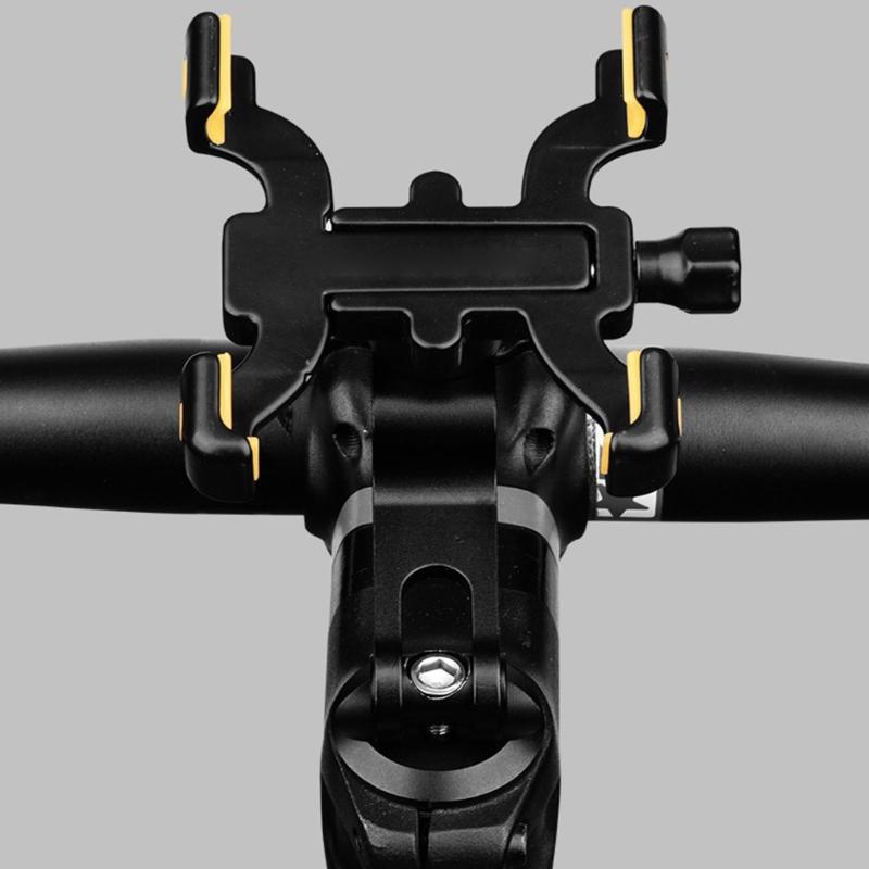 Supporto Manubrio Bici 4 Artigli Regolabile Rotazione 360° per Navigazione Ciclismo