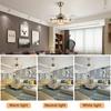 Modern 4 Retractable Blades Ceiling Fan Light CCT Dimmable LED Remote LED Chandelier 42 Inch Room Accessories Electric Fan