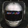 RIDE OR DIE Pink Laser Motorcycle Helmet Stickers Waterproof for Motorbike Fairing Fuel Tank Front Fork Scooter Vinyl Decals